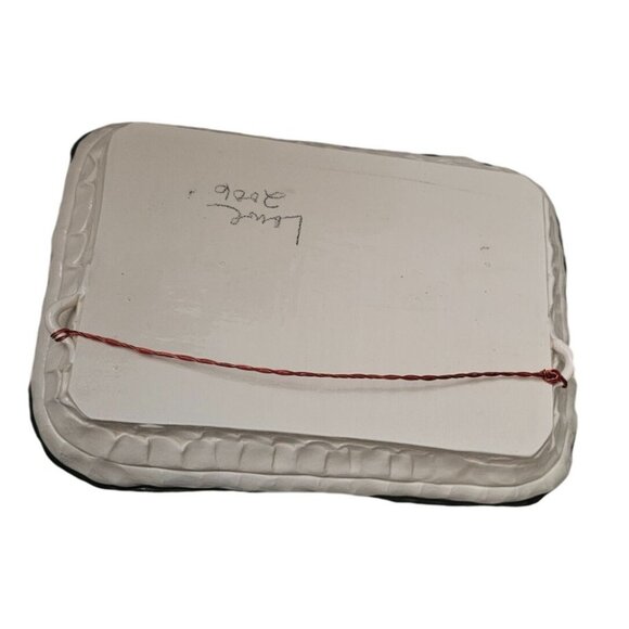 HANDMADE DISH Checkerboard & Geometric Design Ceramic Tray - Picture 2 of 5